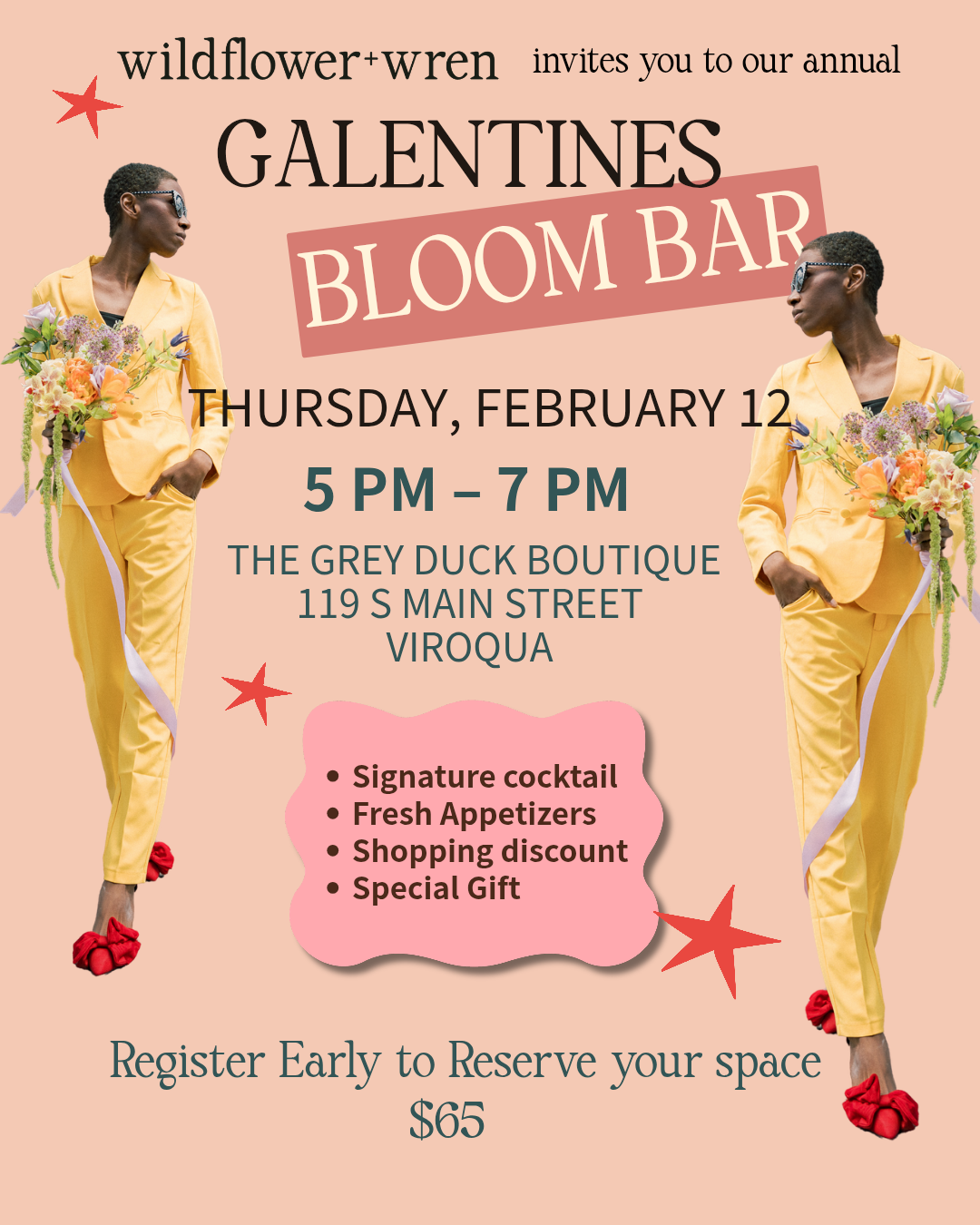 Galentines Bloom Bar