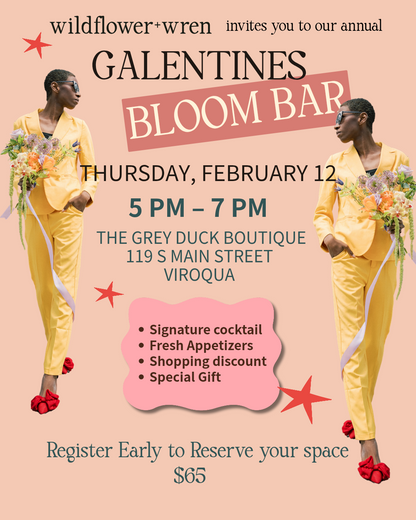 Galentines Bloom Bar