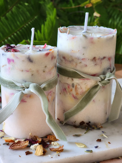 Flower Bits Candle Set