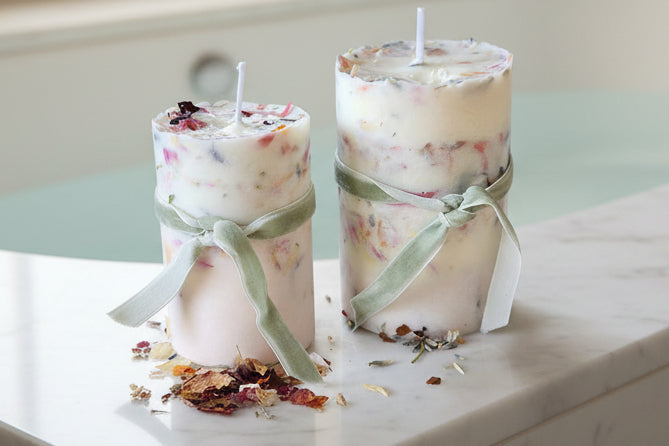 Flower Bits Candle Set